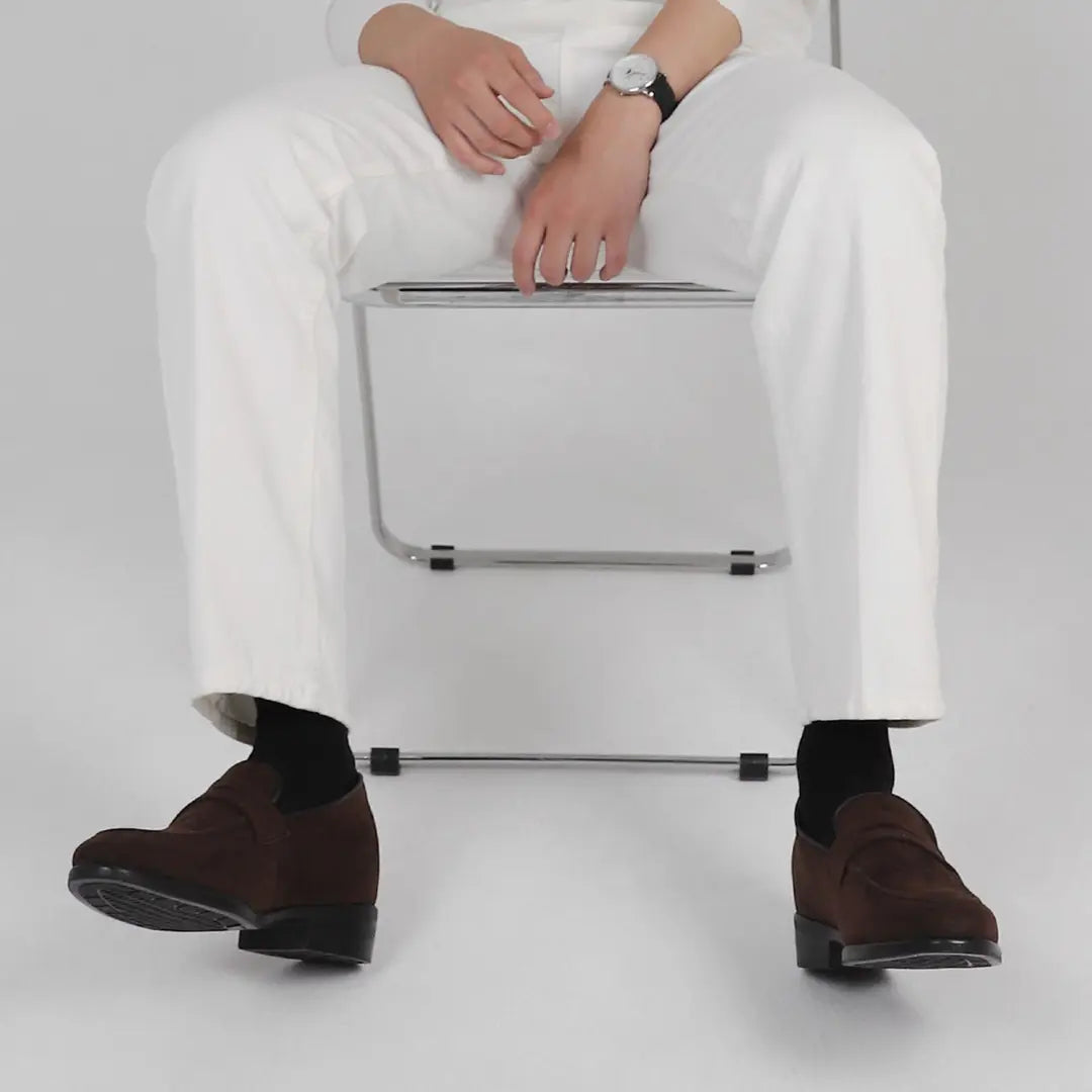 6cm UP スエードローファー no03 私のストア