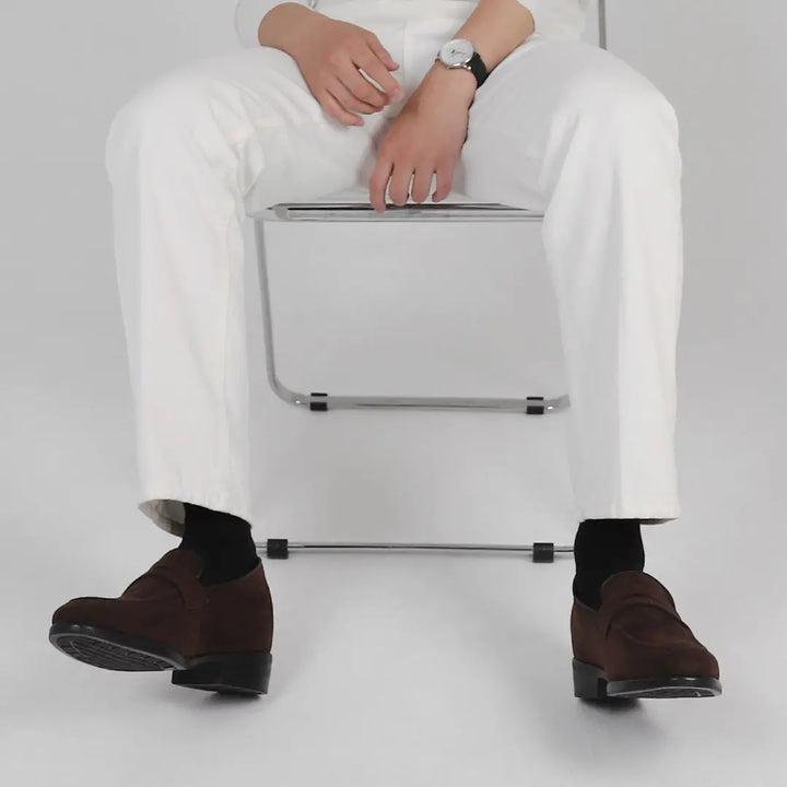 6cm UP スエードローファー no03 私のストア