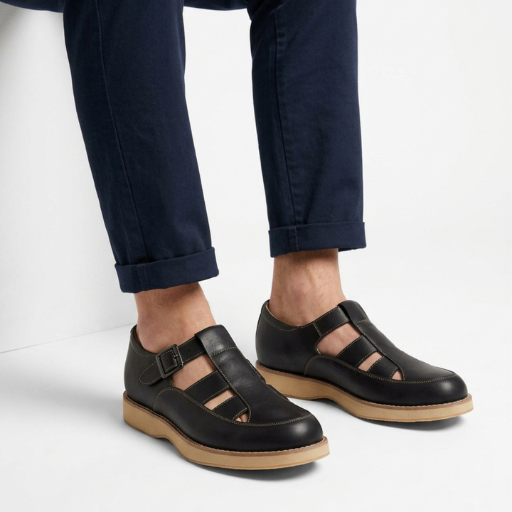 5.5cm UP 소가죽 캐주얼 샌들 no30