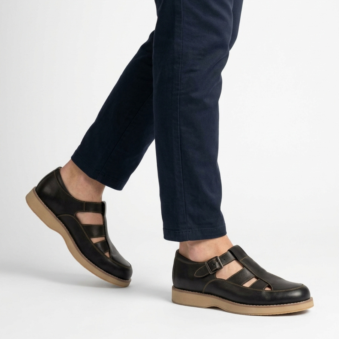 5.5cm UP 소가죽 캐주얼 샌들 no30