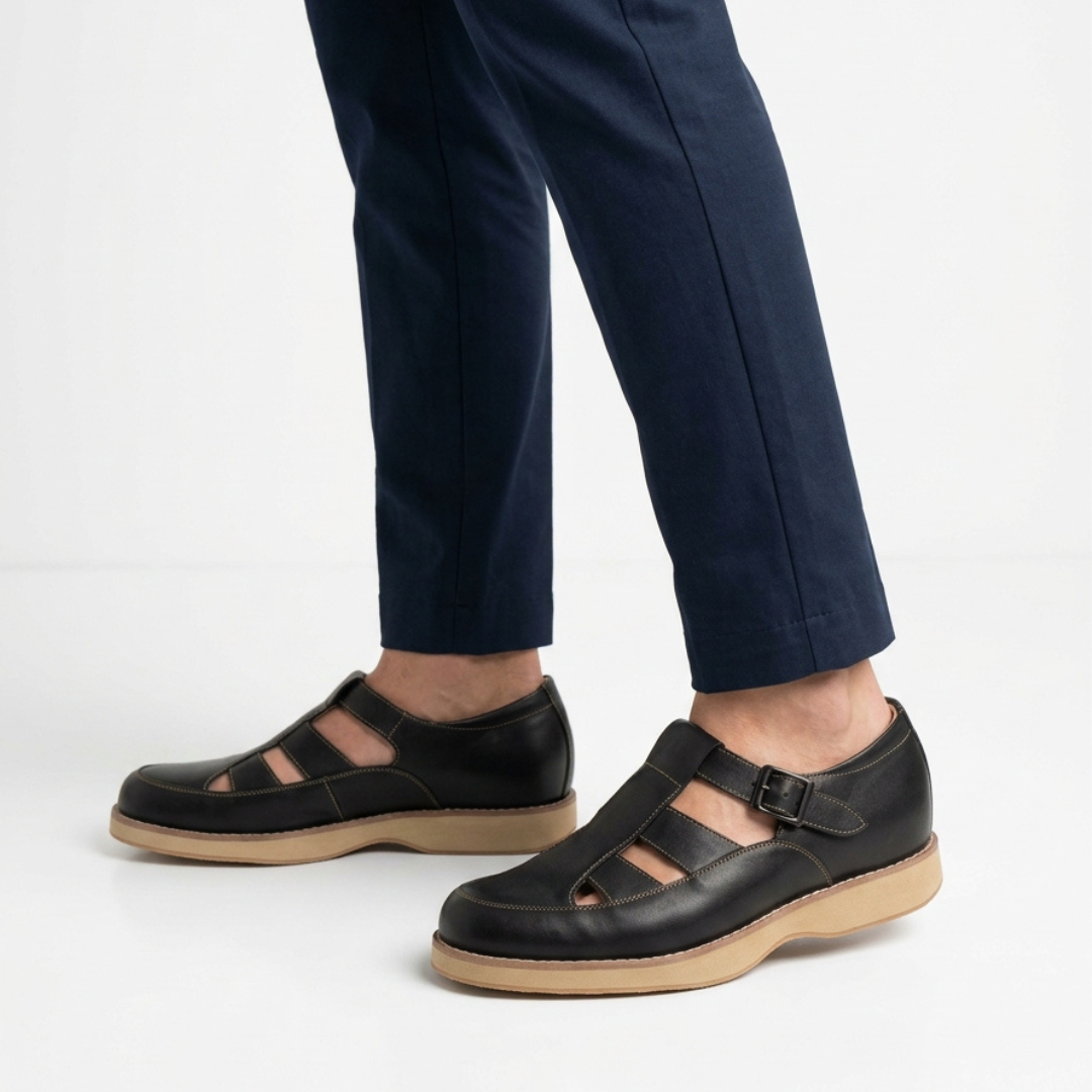 5.5cm UP 소가죽 캐주얼 샌들 no30