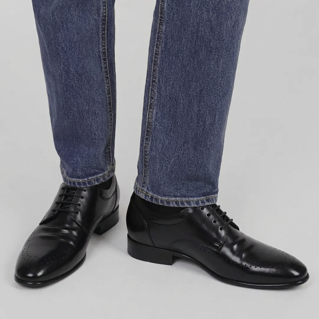 8cm UP 천연가죽 키높이 비즈니스 슈즈 no20