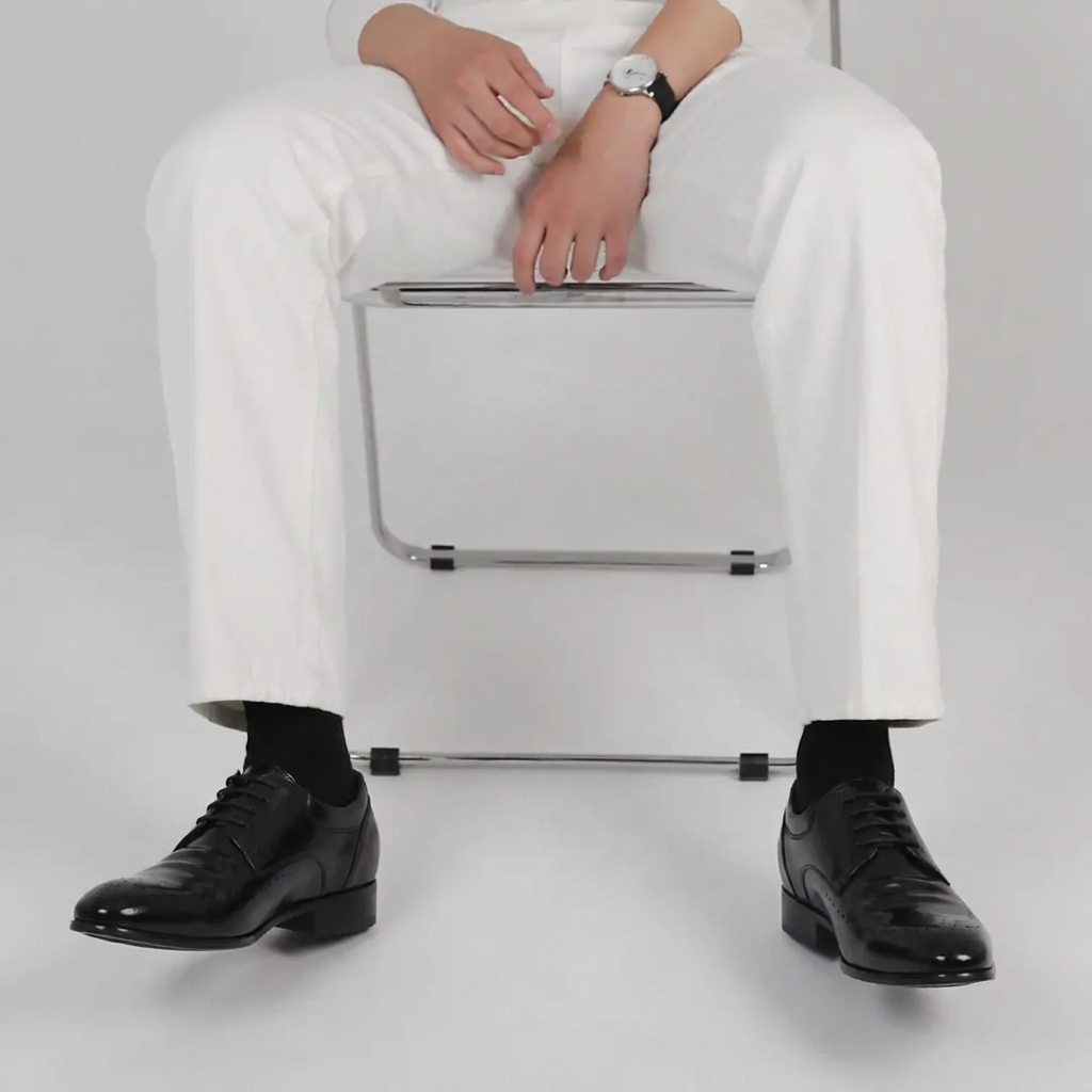 8cm UP 천연가죽 키높이 비즈니스 슈즈 no20