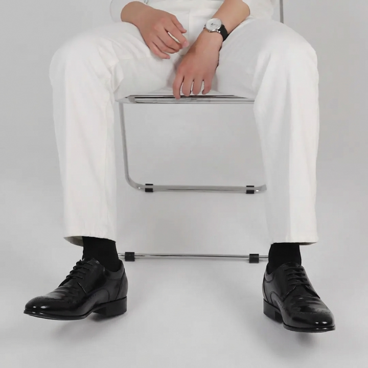 8cm UP 천연가죽 키높이 비즈니스 슈즈 no20