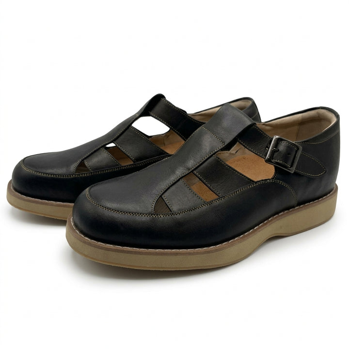 5.5cm UP 소가죽 캐주얼 샌들 no30